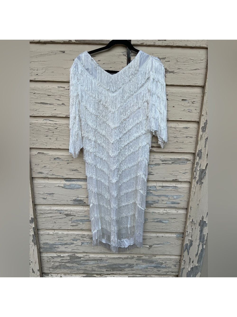 Vintage 80s Hal Ferman Donald Curtis Roaring 20s Flapper Fringe Costume Dress 12